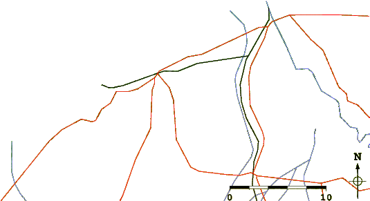 Roads And Rivers Around Fitzroy Beach - Diagram (601x398)