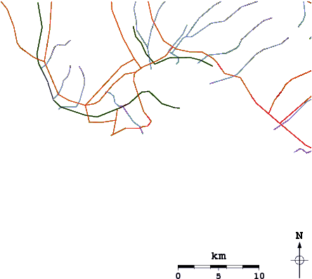 Roads And Rivers Around Nimitz Beach - Diagram (601x398)
