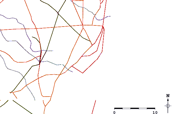 Roads And Rivers Around Riviera Beach, New Jersey - Art (601x399)