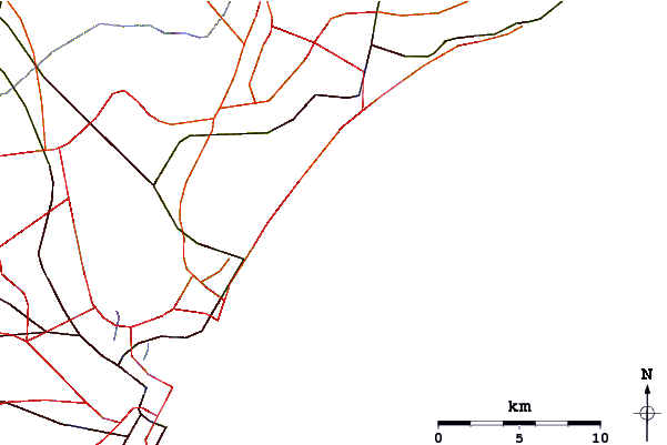 Roads And Rivers Around Lynne Beach - Salem (601x401)