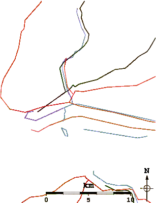 Roads And Rivers Around Le Havre Beach - Diagram (601x400)