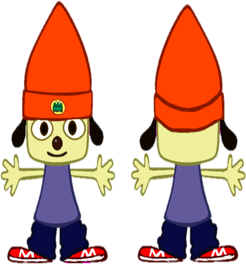 Parappa Front Back - Parappa The Rapper Front Back (796x862)