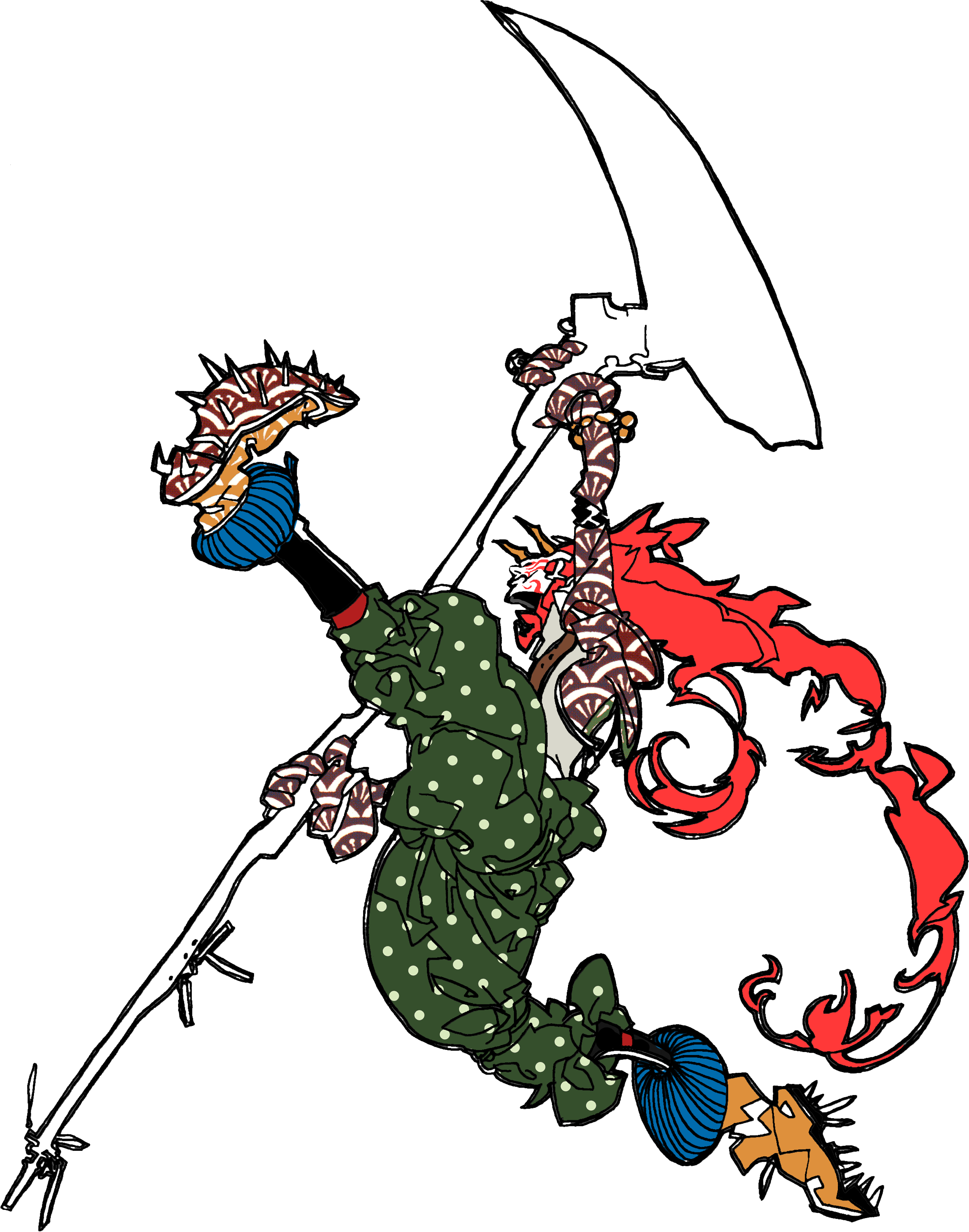 Bushido Samurai Illustration - Illustration (2709x3444)