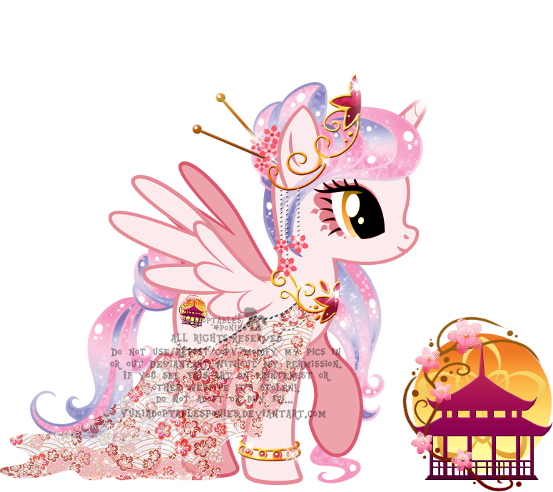 Custom Japanese Princess Alicorn By Kingphantasya - Mlp Customs Alicorn (775x689)