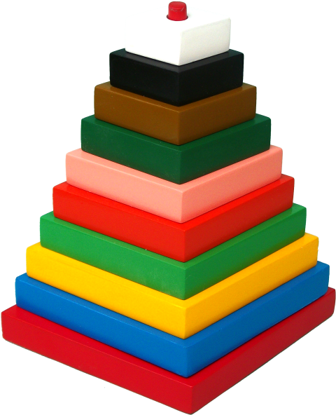 Wooden Toy Bt - Little Genius Build A Tower Big 10 Pcs (482x605)