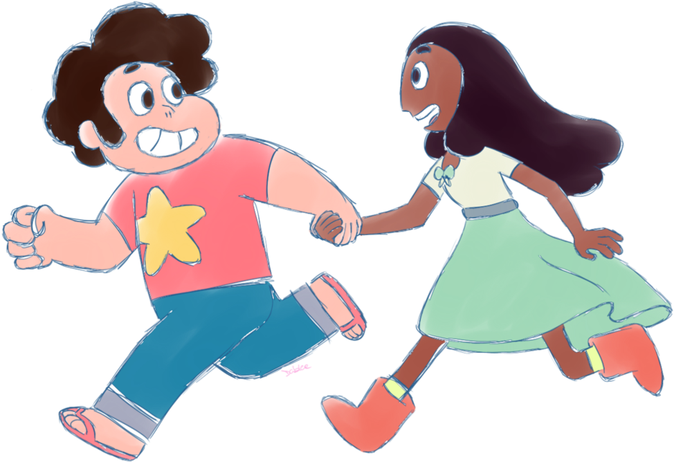 Connie N Steven By Dablee - Steven Universe T Shirt (1019x784)
