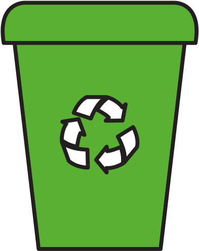 Recycle Bin Isolated Icon - Recycling Bin Cartono (550x550)