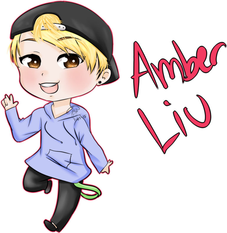 Amber Liu Chibi [speed Paint] By Jayjaythejina - Cartoon (917x871)