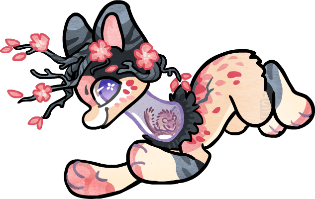 23t Cherryblossoms Japanese Dormouse By Griffsnuff - 23t Cherryblossoms Japanese Dormouse By Griffsnuff (633x400)
