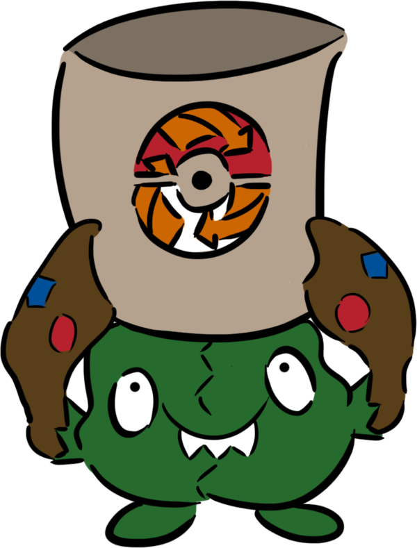 Trubbish Empty Bin By Vyranitar - Cartoon (600x789)