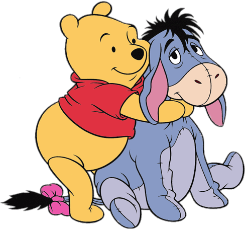 Download - Winnie The Pooh And Eeyore (497x464)