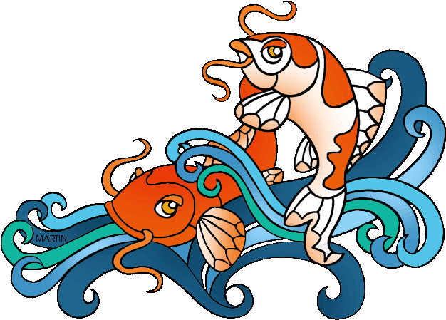 Japan Clipart Koi Fish - Koi Clip Art (648x475)
