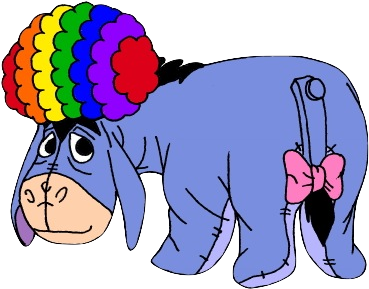 Eeyore Circus Afro By Renthegodofhumor - Circus (446x344)