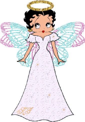 Betty Boop Clip Art - Betty Boop As An Angel (351x500)