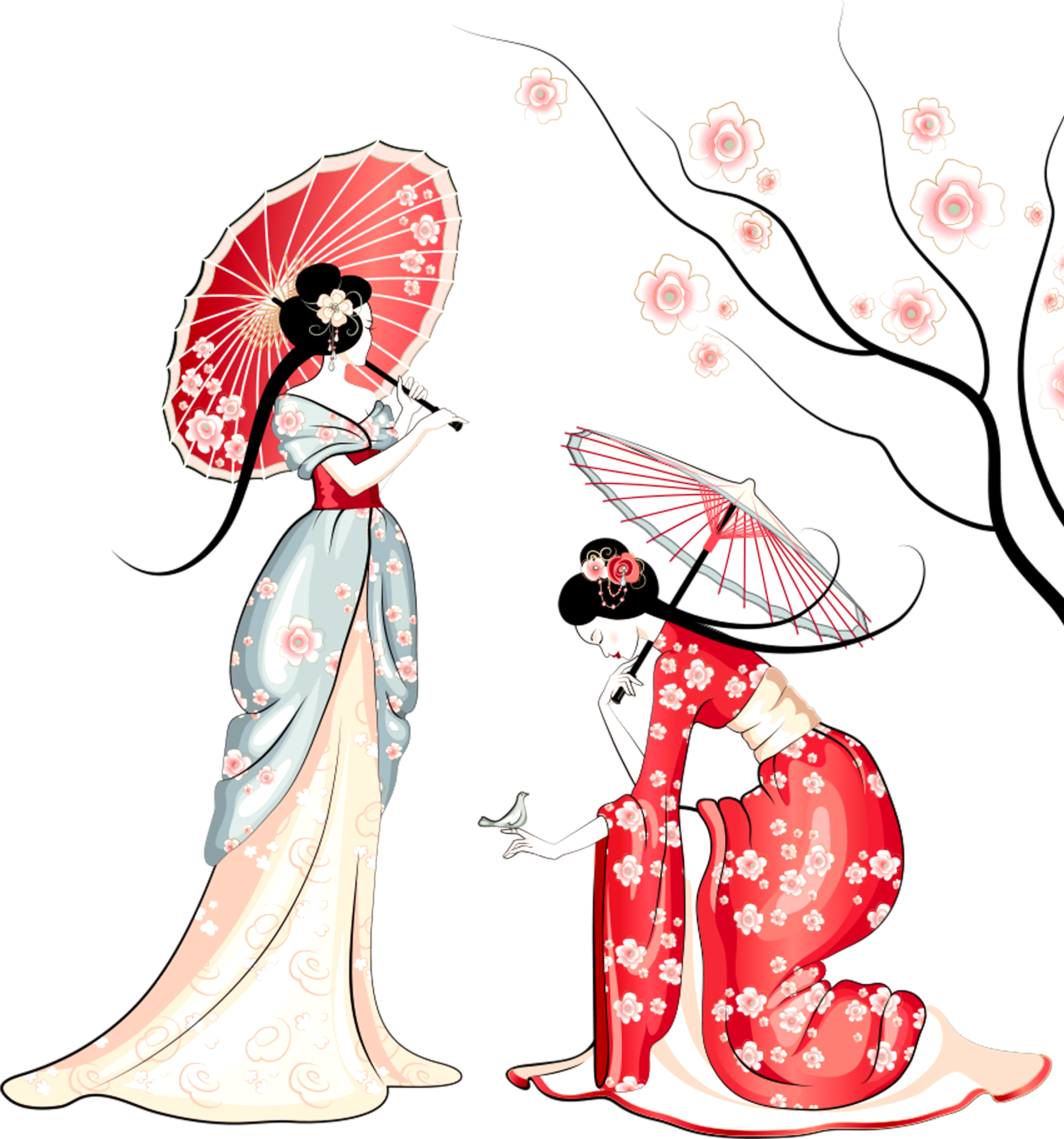 Japan National Cherry Blossom Festival Poster Advertising - Japanese Cherry Blossom Cartoon (4287x3543)