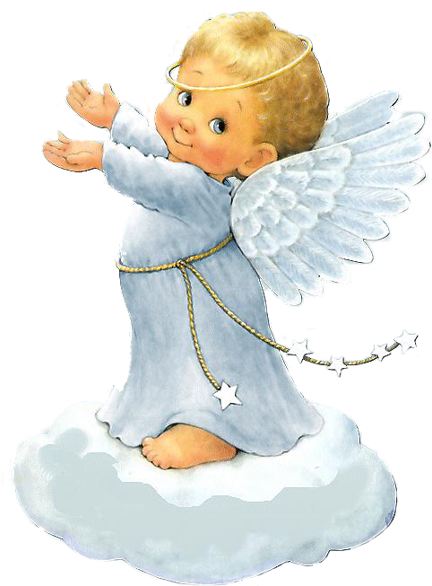 Angels Ruth Morehead Very Cute - Anjinho Pintado Em Fralda (484x677)
