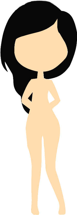 La Postura Corporal - Base Para Dolls Png (543x900)