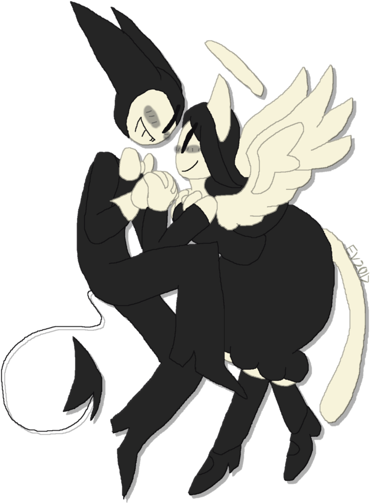 More Bendy X Alice By Mashedpotatoswgravy - Alice Angel X Bendy (790x1011)