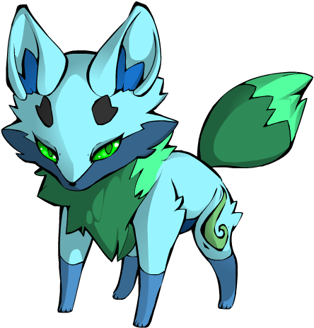 Water Spirit Fox By Lunaticlily13 By Splashiebro - Anime (600x550)