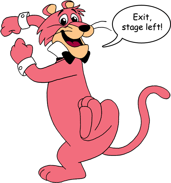 Snagglepuss - Stage Door Left Snagglepuss (618x665)