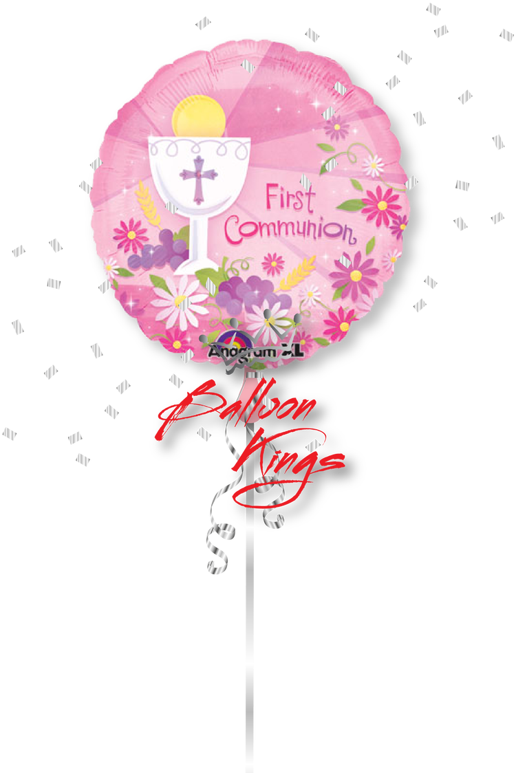First Communion Chalice Girl - Anagram International First Communion Flat Balloon, (1068x1280)
