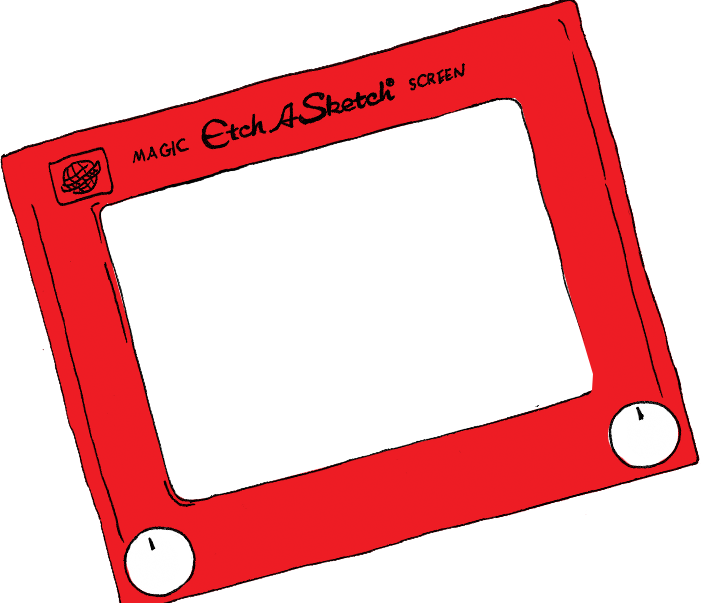 It's Been A Long Really Long Campaign, One Full Of - Etch A Sketch Cartoon (703x603)