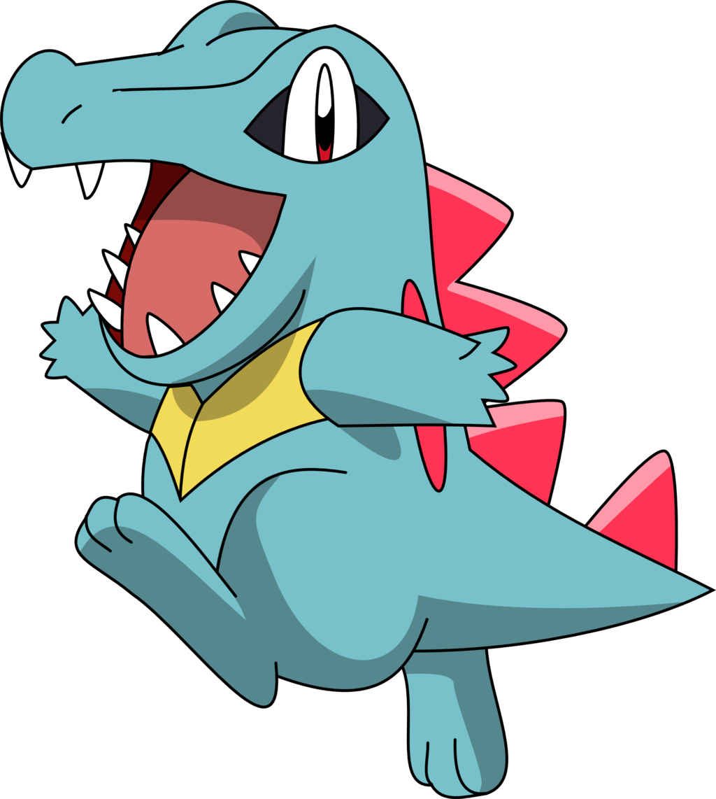 Cgcookie 19,606 424 158 Totodile By Pklucario - Draw Johto Heroes By Ron Zalme (1024x1142)