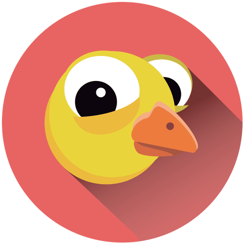 Pollo Icono Del Círculo De Dibujos Animados - Chicken Cartoon Free (512x512)