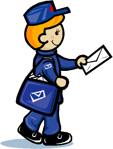 Mailman Clipart Clipart Panda Free - Mail Man (434x574)