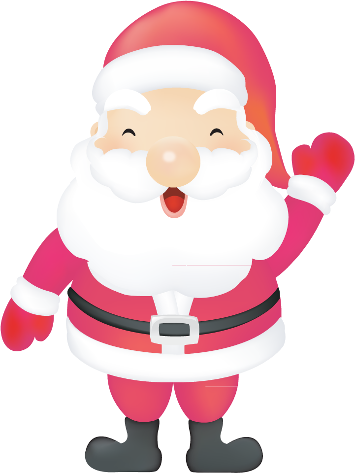 Papa Noel, Santa Claus, Navidad Vector - Cute Santa Claus Clipart (876x1038)