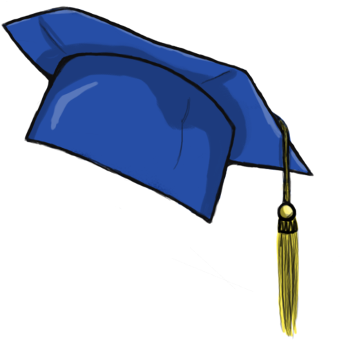 Pin Graduation Clipart 2016 - Blue Graduation Cap Png (600x521)