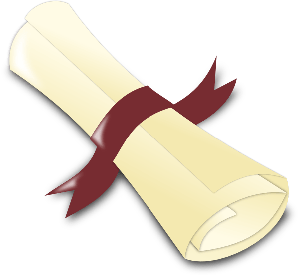 Maroon Diploma Clip Art At Clker - Diploma Clip Art (600x552)