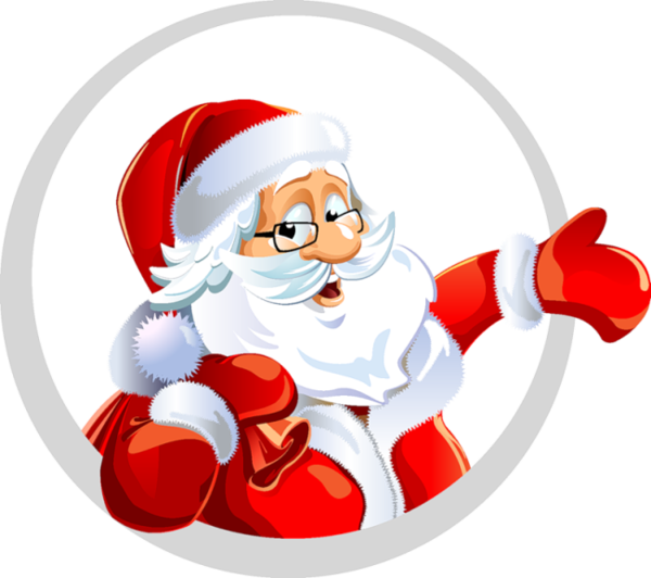 Pere Noel - Christmas Father Clipart Png (600x532)