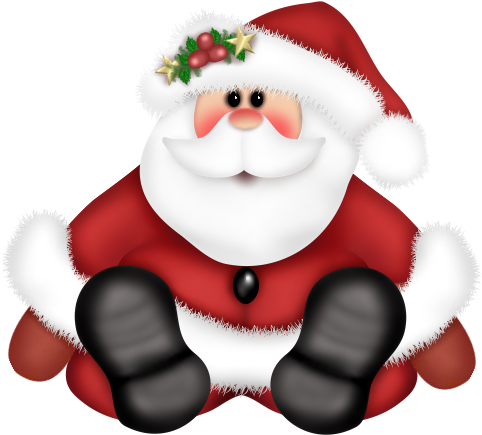 Gallery Free Clipart Picture Christmas Png Cute Santa - Christmas Clipart Free Download (487x449)