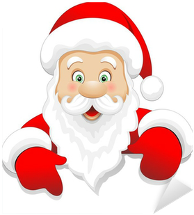 Vinilo Pixerstick Santa Claus Santa Claus Cartoon Wishes - Santa Claus (400x400)