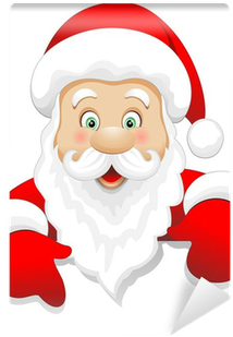 Babbo Natale Cartoon Auguri Santa Claus Message Vector - Santa Claus (400x400)