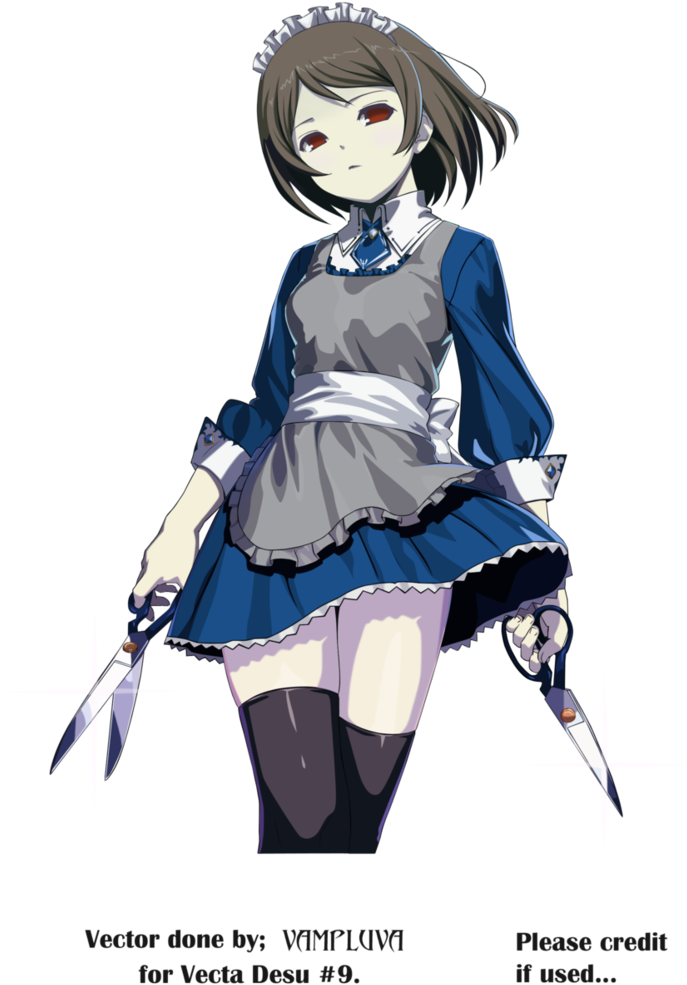 Scissor Girl By Vampluva - Anime (749x1067)