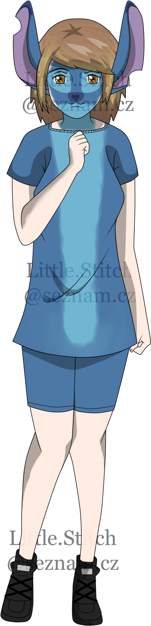 Girl Version By Professorpsycho Stitch - Girl Version Of Stitch (800x2500)