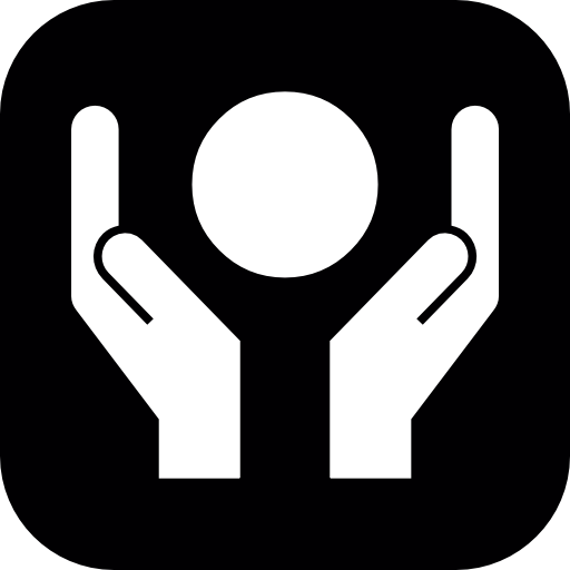 Open Hands Holding A Circle Free Icon - Hand Holding Icon Png (512x512)