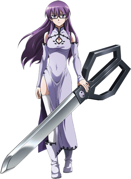 Yep, These 37 Purple Haired Anime Girls Are Some Of - Akame Ga Kill Scissor (446x600)