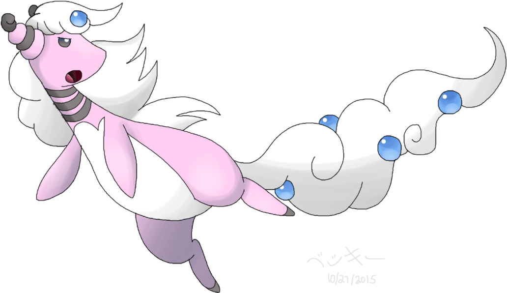 Shiny Mega Ampharos - Cartoon (1171x683)