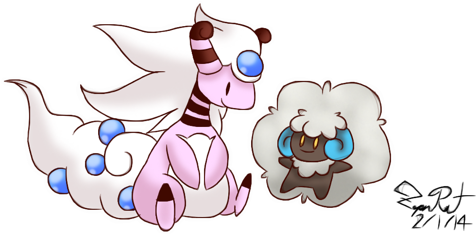 Toonfreak 158 22 Shiny Mega Ampharos And Shiny Whimsicott - Cartoon (1006x486)