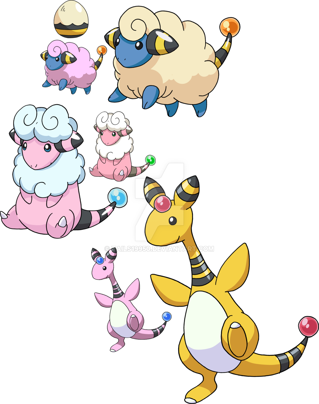 Shiny Mareep/flaffy/ampharos Evo Line Pokemon X - Shiny Flaaffy Vs Flaaffy (1024x1296)