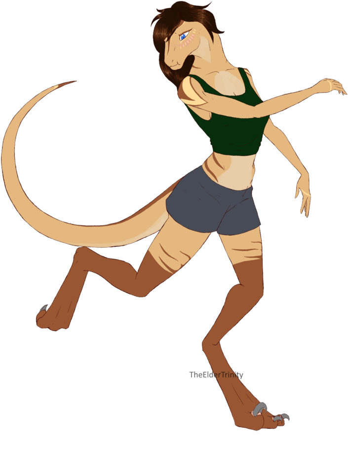 Desert Raptor Art Trade By Theeldertrinity - Раптор Арт (1240x1754)