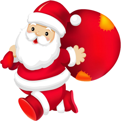 Papai Noel Png - Santa High Resolution (387x386)
