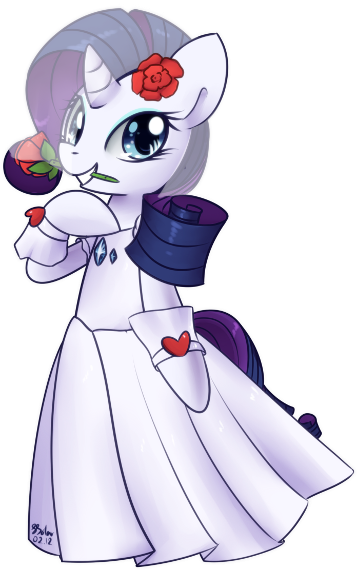 Rarity Rainbow Dash Pinkie Pie Clothing White Mammal - My Little Pony Rarity Wedding Dress (808x1140)
