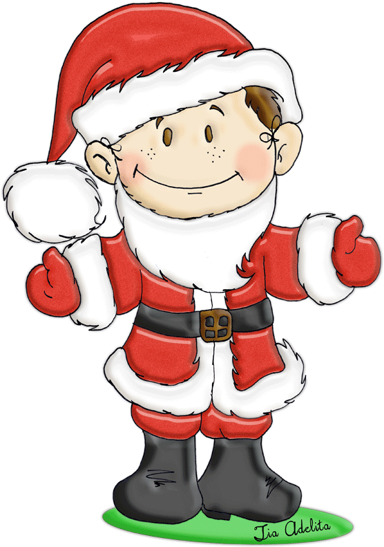 Voltar - Menino Papai Noel Png (581x800)