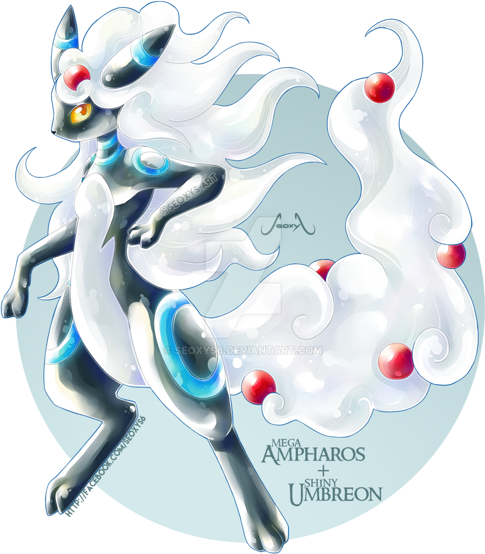 Mega Ampharos X Shiny Umbreon [closed] By Seoxys6 - Shiny Umbreon Fusions (1024x1164)