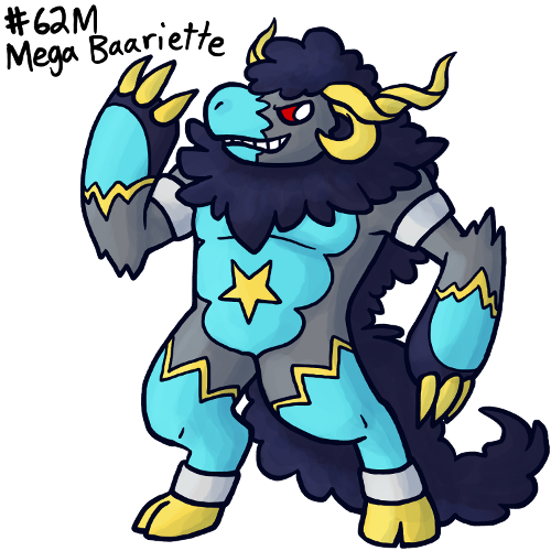 Mega Baariette Toes The Line Between Human And Animal - Pokemon Uranium Mega Baariette (500x500)