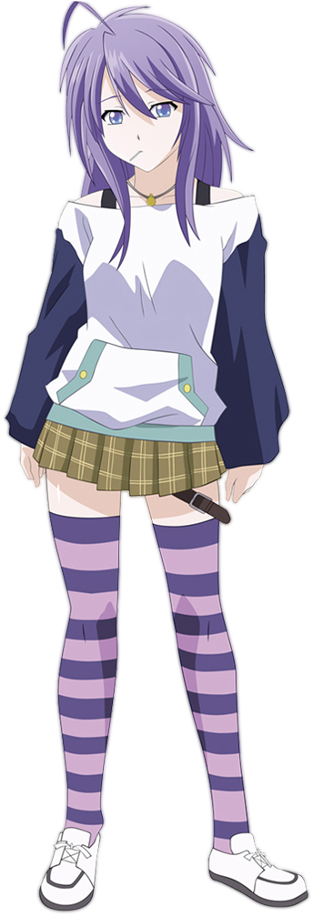 Mizore From Rosario Vampire - Rosario Vampire Mizore Png (441x1024)
